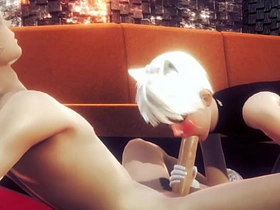 伪娘男同 - 艾伦手交和口交 - 伪娘伪男异装者动漫漫画日本亚洲游戏色情同性恋 coition xxx videos asian gay