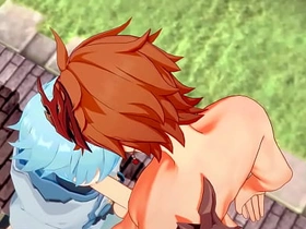 原神耽美-达达利亚x重云口交和肛内射-伪娘cos日本亚洲漫画动漫游戏色情同性 asian gay sex kissing videos